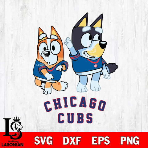 Chicago Cubs Bluey Chilli Mode Dance Svg Eps Dxf Png File, Digital Download, Instant Download