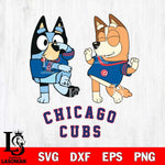 Chicago Cubs Bluey Chilli Sport Svg Eps Dxf Png File, Digital Download, Instant Download