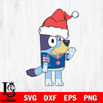 Chicago Cubs Bluey Christmas Svg Eps Dxf Png File, Digital Download, Instant Download