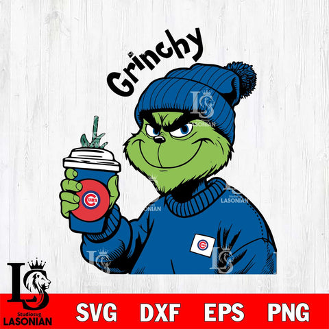 Chicago Cubs Boujee Grinch 10 Svg Eps Dxf Png File, Digital Download, Instant Download