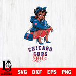 Chicago Cubs Fashion Black Fan Girl Betty Boop