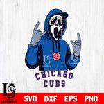 Chicago Cubs Ghostface Svg Eps Dxf Png File, Digital Download, Instant Download