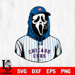 Chicago Cubs Ghostface 4 Svg Eps Dxf Png File, Digital Download, Instant Download