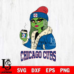 Chicago Cubs Girls Grinch Bougie Svg Eps Dxf Png File, Digital Download, Instant Download