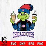 Chicago Cubs Grinch 2 coffee Svg Eps Dxf Png File, Digital Download, Instant Download