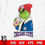 Chicago Cubs Grinch Bougie Football Svg Eps Dxf Png File, Digital Download, Instant Download