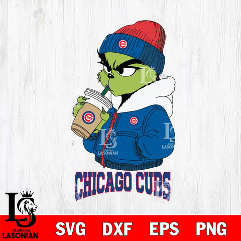 Chicago Cubs Grinch Bougie Sport Svg Eps Dxf Png File, Digital Download, Instant Download