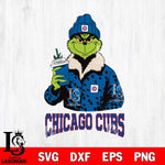 Chicago Cubs Grinch Leopard Svg Eps Dxf Png File, Digital Download, Instant Download