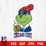 Chicago Cubs Grinch hat Svg Eps Dxf Png File, Digital Download, Instant Download