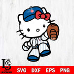 Chicago Cubs Hello Kitty 3 Svg Eps Dxf Png File, Digital Download, Instant Download