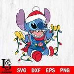 Chicago Cubs Stitch Christmas Lights SVG DXF EPS PNG file, Cut file cricut, Instant Download