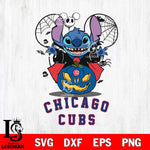 Chicago Cubs Stitch Horror Halloween Svg Eps Dxf Png File, Digital Download, Instant Download