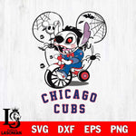 Chicago Cubs Stitch Jigsaws Halloween Svg Eps Dxf Png File, Digital Download, Instant Download