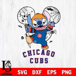 Chicago Cubs Stitch Michael Halloween Svg Eps Dxf Png File, Digital Download, Instant Download