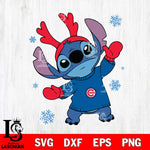 Chicago Cubs Stitch Santa Christmas SVG DXF EPS PNG file, Cut file cricut, Instant Download