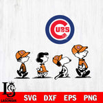 Chicago Cubs snoopy Svg Eps Dxf Png File, Digital Download, Instant Download