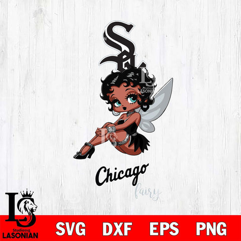 Chicago White Sox Beauty Black Fairy Betty Boop