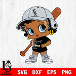 Chicago White Sox Betty Boop MLB 2 Svg Eps Dxf Png File,Bundle MLB svg, Digital Download, Instant Download