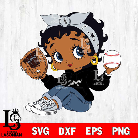 Chicago White Sox Betty Boop MLB Svg Eps Dxf Png File,Bundle MLB svg, Digital Download, Instant Download