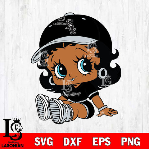 Chicago White Sox Betty Boop MLB 5 Svg Eps Dxf Png File,Bundle MLB svg, Digital Download, Instant Download