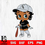 Chicago White Sox Betty Boop MLB 7 Svg Eps Dxf Png File,Bundle MLB svg, Digital Download, Instant Download