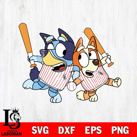 Chicago White Sox Bluey 2 Svg Eps Dxf Png File, Digital Download, Instant Download