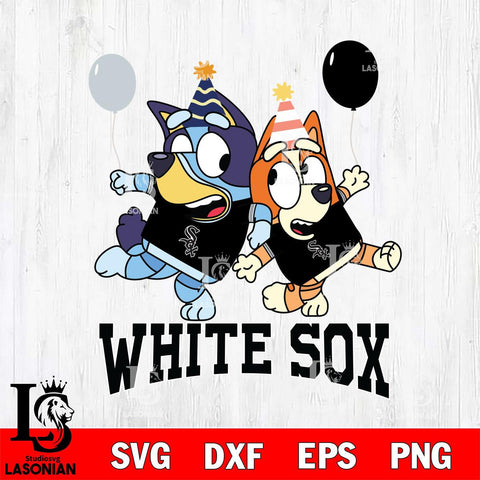 Chicago White Sox Bluey & Bingo 11 Svg Eps Dxf Png File, MLB svg, Digital Download, Instant Download