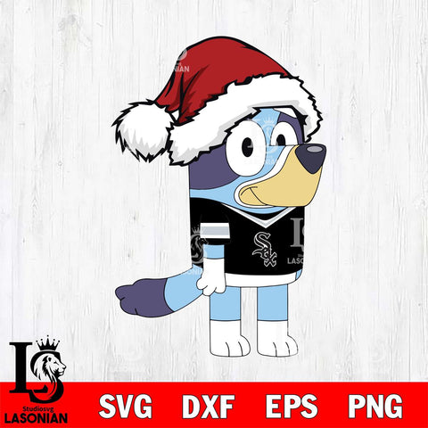 Chicago White Sox Bluey Cartoon Christmas Svg Eps Dxf Png File, Digital Download, Instant Download