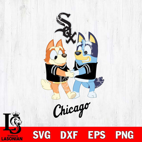 Chicago White Sox Bluey Chilli Dance Svg Eps Dxf Png File, Digital Download, Instant Download