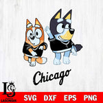 Chicago White Sox Bluey Chilli Mode Dance Svg Eps Dxf Png File, Digital Download, Instant Download