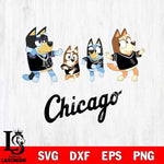 Chicago White Sox Bluey Dance Mode Squats Svg Eps Dxf Png File, Digital Download, Instant Download