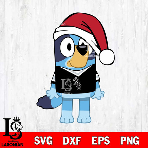 Chicago White Sox Bluey Dog Christmas Svg Eps Dxf Png File, Digital Download, Instant Download