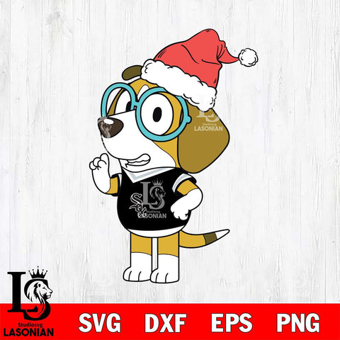 Chicago White Sox Bluey Honey Christmas Svg Eps Dxf Png File, Digital Download, Instant Download