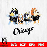 Chicago White Sox Bluey Mode Dance Squats Svg Eps Dxf Png File, Digital Download, Instant Download