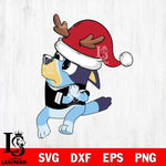 Chicago White Sox Bluey Santa Claus Christmas Svg Eps Dxf Png File, Digital Download, Instant Download