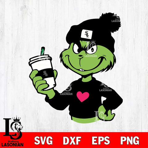 Chicago White Sox Boujee Grinch 11 Svg Eps Dxf Png File, Digital Download, Instant Download