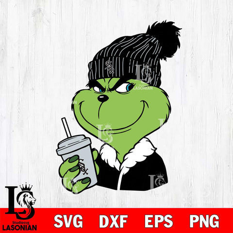 Chicago White Sox Boujee Grinch 3 Svg Eps Dxf Png File, Digital Download, Instant Download