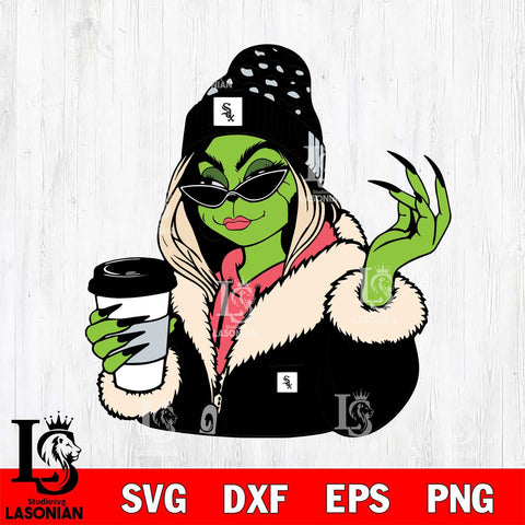 Chicago White Sox Boujee Grinch 9 Svg Eps Dxf Png File, Digital Download, Instant Download