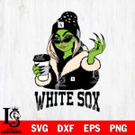 Chicago White Sox Boujee Grinch Girls Christmas Cut Files Cricut, Svg Dxf Eps Png file , Silhouette