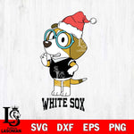 Chicago White Sox Christmas Bluey Honey Sport Cricut , Christmas Svg , Bluey svg , Digital Download, dxf eps png pdf file