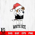 Chicago White Sox Christmas Bluey Jack Sport Cricut , Christmas Svg , Bluey svg , Digital Download, dxf eps png pdf file