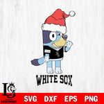 Chicago White Sox Christmas Bluey Say Hi Cricut , Christmas Svg , Bluey svg , Digital Download, dxf eps png pdf file