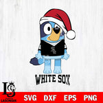 Chicago White Sox Christmas Bluey Sport Cricut , Christmas Svg , Bluey svg , Digital Download, dxf eps png pdf file