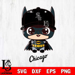 Chicago White Sox Cute Batman Baseball Svg Eps Dxf Png File,MLB File Cut ,Baseball Digital Download , Instant Download, Cut Svg Files