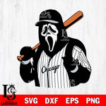 Chicago White Sox Ghostface 3 Svg Eps Dxf Png File, Digital Download, Instant Download