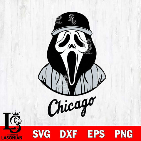 Chicago White Sox Ghostface 5 Svg Eps Dxf Png File, Digital Download, Instant Download