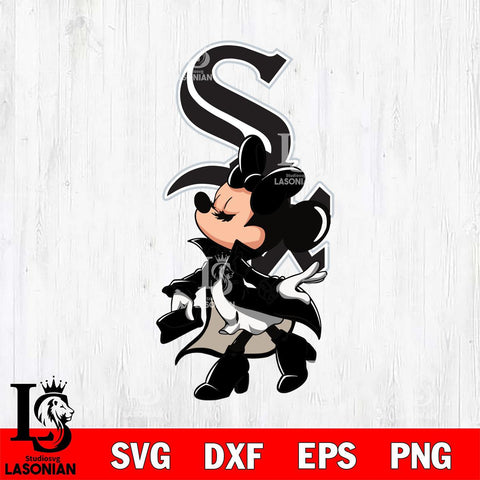 Chicago White Sox Glamorous Minnie Svg Eps Dxf Png File, Digital Download, Instant Download