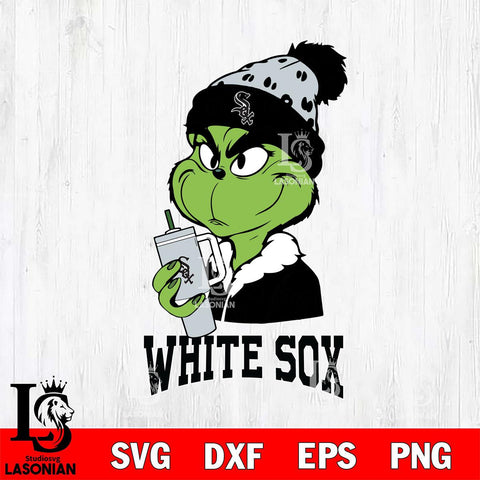 Chicago White Sox Grinch Bougie Leopard Svg Eps Dxf Png File, Digital Download, Instant Download