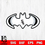 Chicago White Sox Logo Batman MLB Svg Eps Dxf Png File,MLB File Cut ,Baseball Digital Download , Instant Download, Cut Svg Files