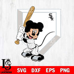 Chicago White Sox Mickey 3 Svg Eps Dxf Png File, Digital Download, Instant Download